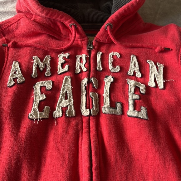 Vintage American Eagle Full Zip Up hoodie - Picture 3 of 5